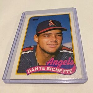 Dante Bichette 1989 RC Rookie Topps Baseball Card # 761 Vintage Collectible